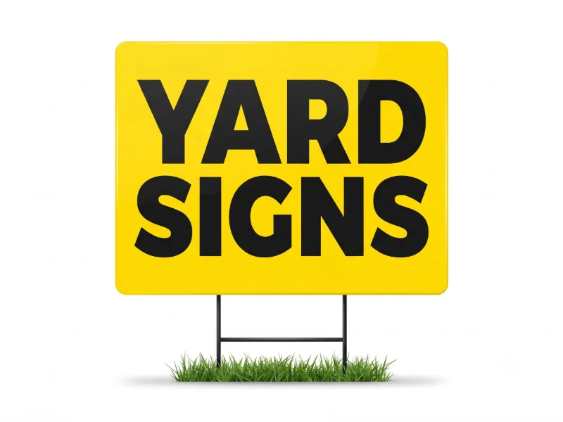 Yard Signs (One Side)