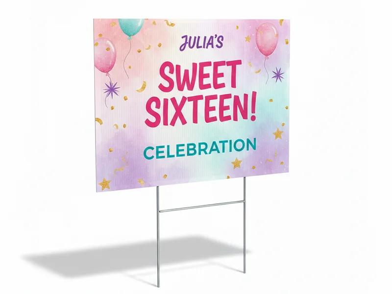 Yard Signs (One Side)