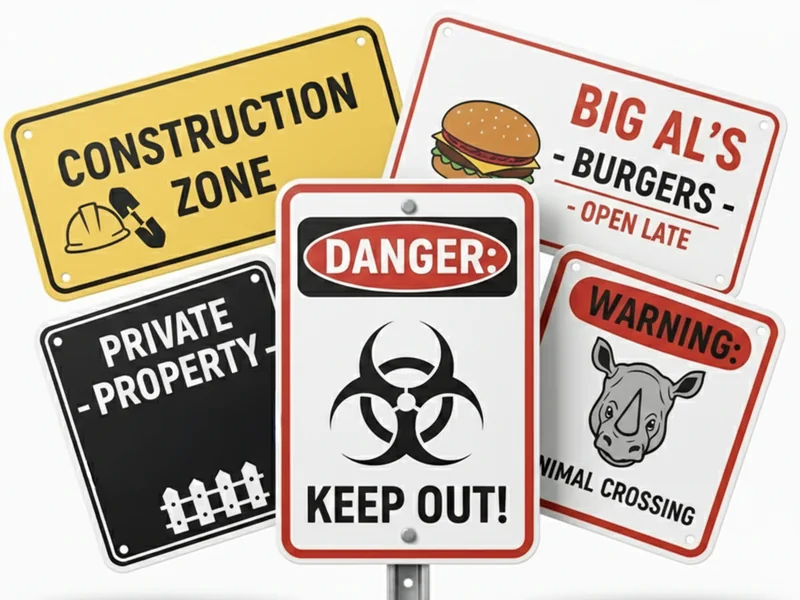 .024 Aluminum Signs